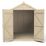 Forest  6' x 8' (Nominal) Apex Overlap Timber Shed with Base & Assembly