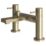 ETAL Blake Brushed Brass 145mm Deck Mounted Dual Control Manual Shower Mixer Tap