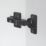 Eclipse 3D Adjustable Soft Close Steel 105° Full Overlay Matt Black Cabinet Hinge 62mm 2 Pack