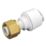 FloPlast FloFit+ Plastic Push-Fit Straight Tap Connector 15mm x 1/2"