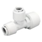 FloPlast FloFit+ Plastic Push-Fit Reducing Tee 22mm x 15mm x 15mm