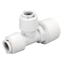 FloPlast FloFit+ Plastic Push-Fit Reducing Tee 22mm x 15mm x 15mm