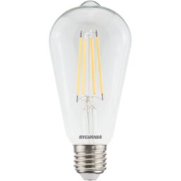 Sylvania ToLEDo Retro V5 CL 827 SL E27 ST64 LED Light Bulb  806lm 7W