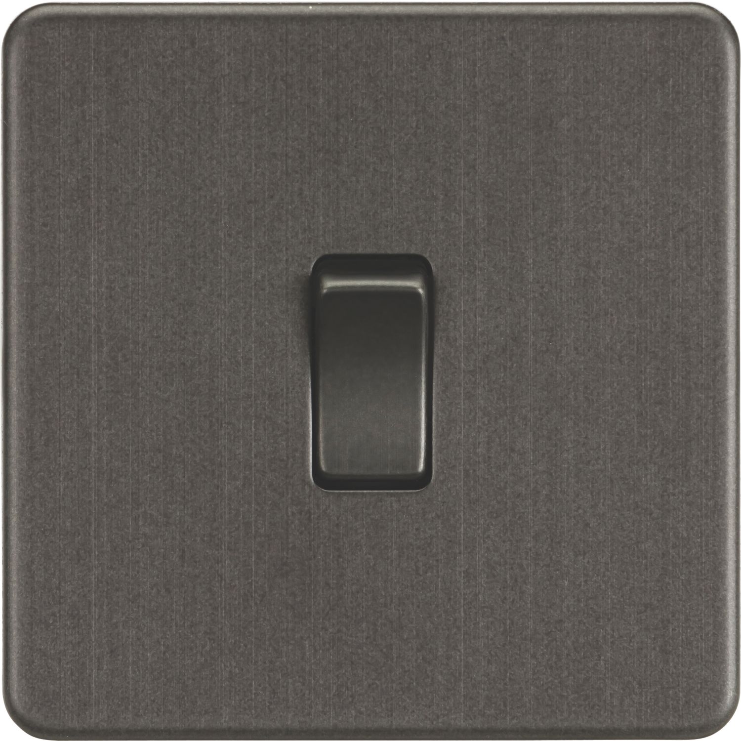 Knightsbridge Screwless 10AX 1-Gang 1-Way Double Pole Switch Smoked Bronze (879YA)