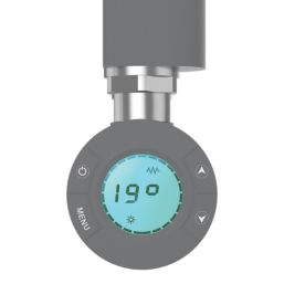 Flomasta 1100mm x 500mm 853BTU Grey Flat Electric Towel Radiator