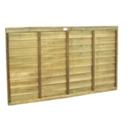 Forest Super Lap  Fence Panels Natural Timber 6' x 4' Pack of 7