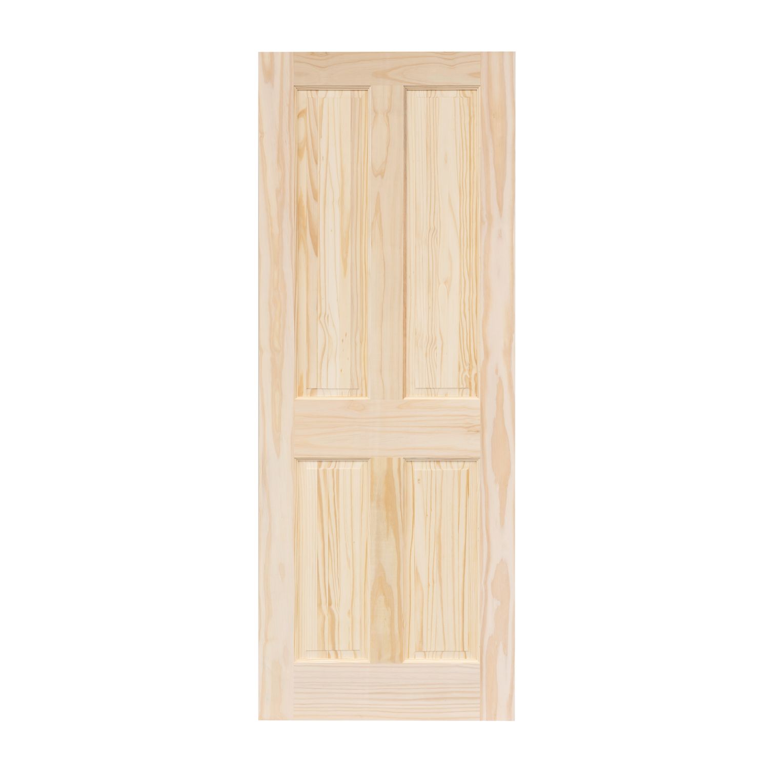 Unfinished Pine Wooden 4-Panel Internal Victorian-Style Door 2040mm x 826mm (880FA)