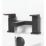 Bristan Cobalt Black 125mm Deck Mounted Lever 2 Tap Holes Bath Mixer Tap