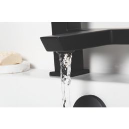 Bristan Cobalt Black 125mm Deck Mounted Lever 2 Tap Holes Bath Mixer Tap