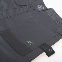 Apache ATS 3D Stretch Work Trousers Black / Grey 38" W 29" L
