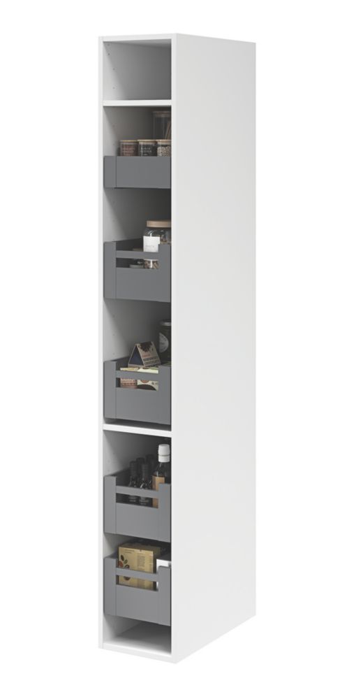 Soto Internal Drawer Front Matt Grey 300mm Screwfix