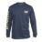 CAT Trademark Banner Long Sleeve T-Shirt Blue/Yellow X Large 46-48" Chest