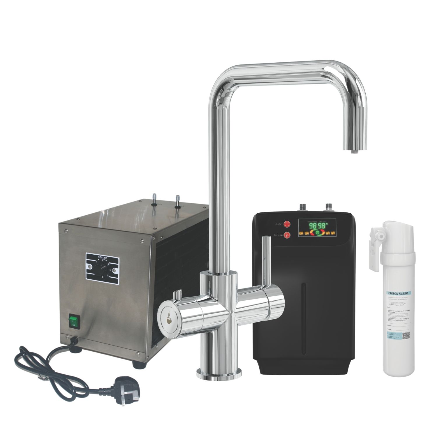 ETAL Elise 4 in 1 Instant Boiling & Chilled Water Kit Chrome (880VN)