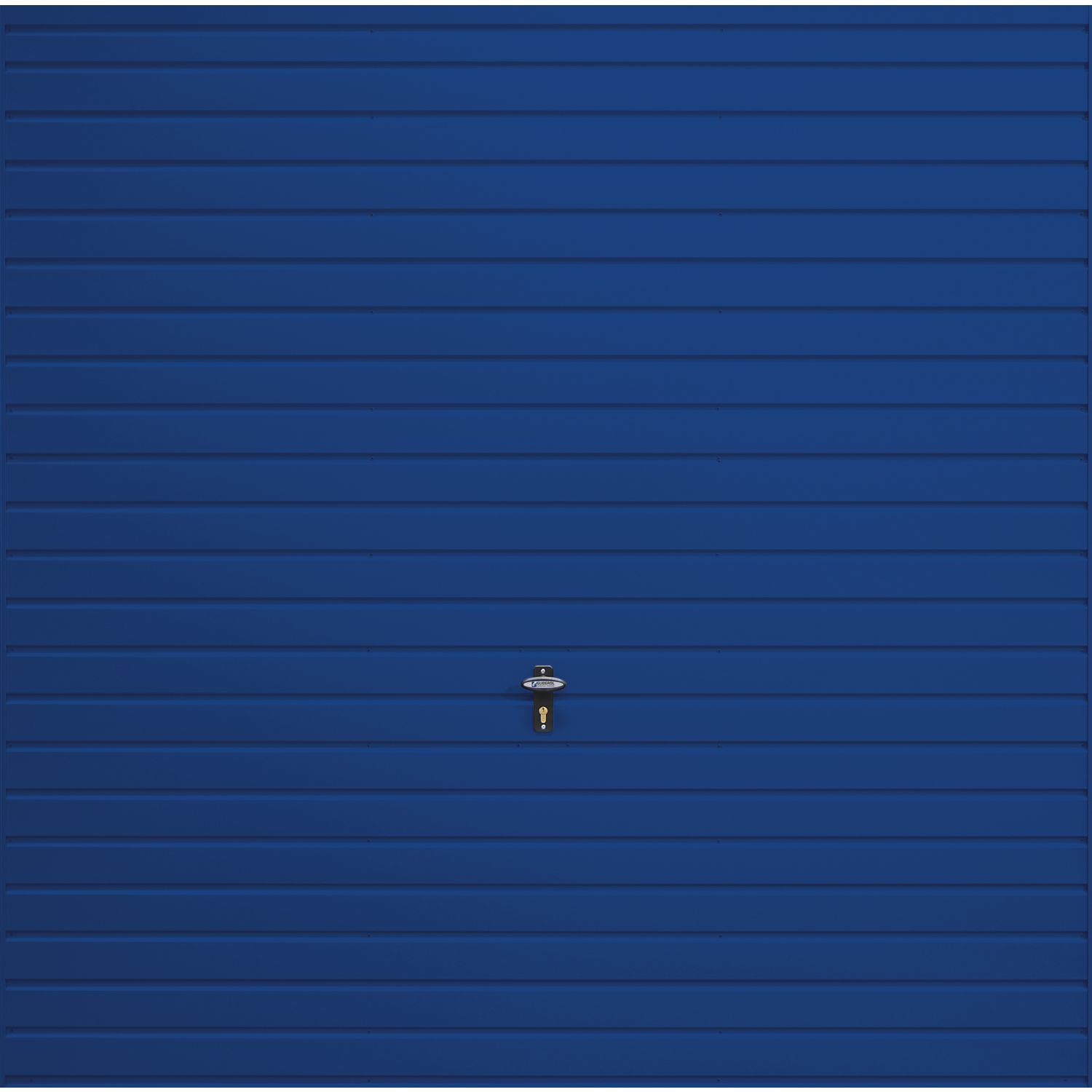 Gliderol Horizontal 7' x 6' 6" Non-Insulated Frameless Steel Up & Over Garage Door Signal Blue (880VR)