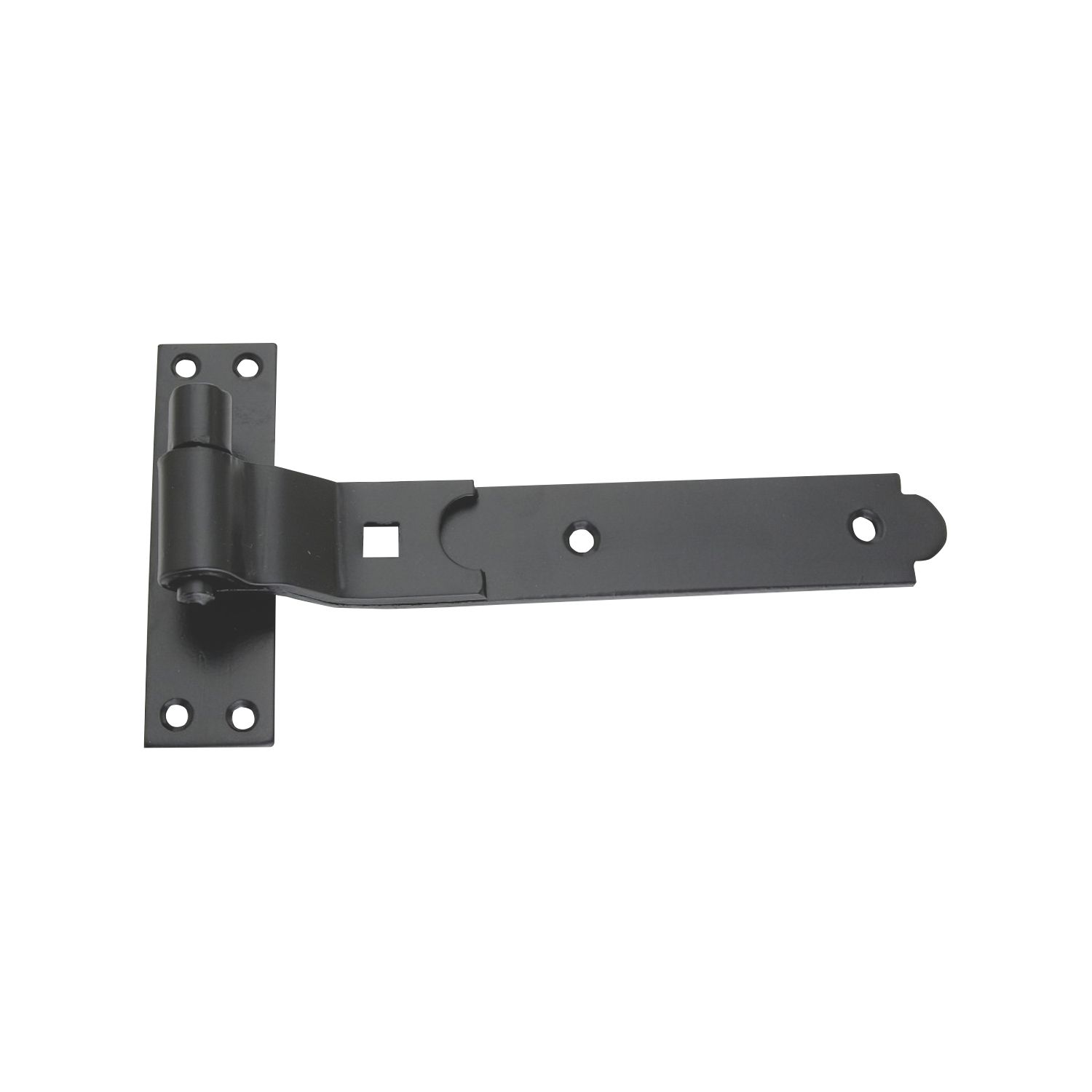 Smith & Locke Black Powder-Coated Cranked Gate Hinge Hook & Band 134mm x 250mm x 45.5mm (8811J)