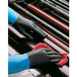 Showa Chem Master Gauntlets Blue/Black X Large