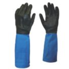 Showa Chem Master Gauntlets Blue/Black X Large