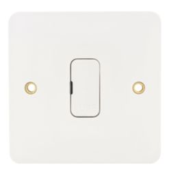 Hager Sollysta WMSU83 13A Unswitched Fused Spur  White with White Inserts