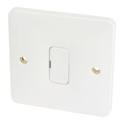 Hager Sollysta WMSU83 13A Unswitched Fused Spur  White with White Inserts