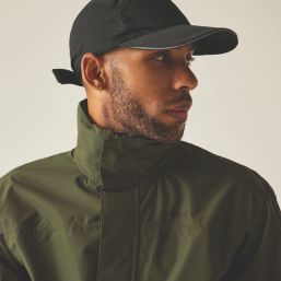 Regatta Matt II Waterproof & Breathable Jacket Olive Night / Black 3X Large Size 58.6" Chest