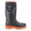 Muck Boots Grit S5 Size 8  Black & Orange  Safety Wellies