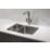 Abode Matrix R25 1.5 Bowl RH Brushed Stainless Steel Sink 580mm x 440mm