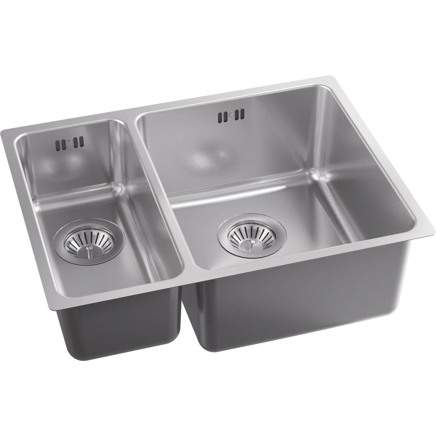 Abode Matrix R25 1.5 Bowl RH Brushed Stainless Steel Sink 580mm x 440mm (881CV)