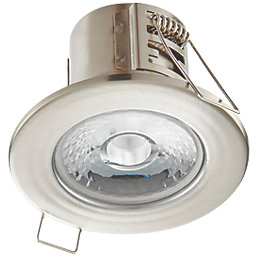 LAP CosmosEco Fixed  Fire Rated LED Downlight Satin Nickel 5.5W 500lm