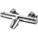 Highlife Bathrooms Stroma Exposed Single Outlet Thermostatic Chrome Bath Shower Mixer With Diverter