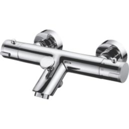 Highlife Bathrooms Stroma Exposed Single Outlet Thermostatic Chrome Bath Shower Mixer With Diverter