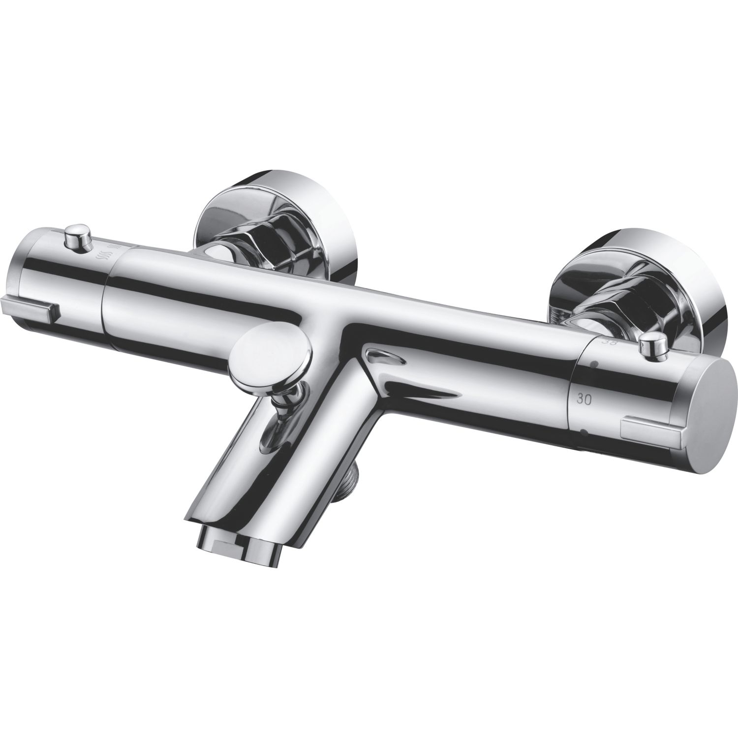 Highlife Bathrooms Stroma Exposed Single Outlet Thermostatic Chrome Bath Shower Mixer (881HL)
