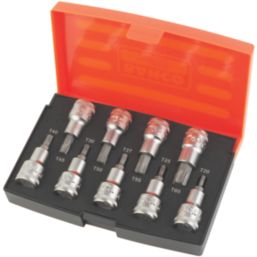 Bahco  1/2" Drive TX Bits Socket Set 9 Pieces