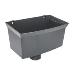 FloPlast  Gutter Hopper 65-68mm Anthracite Grey