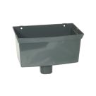 FloPlast  Gutter Hopper 65-68mm Anthracite Grey