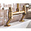Streame by Abode ACT3038 Traditional Deck-Mounted Bridge Mixer Antique Brass