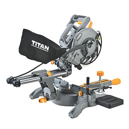 Titan TTB794MSW 210mm  Electric Single-Bevel Sliding Mitre Saw 240V