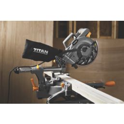 Titan TTB794MSW 210mm  Electric Single-Bevel Sliding Mitre Saw 240V