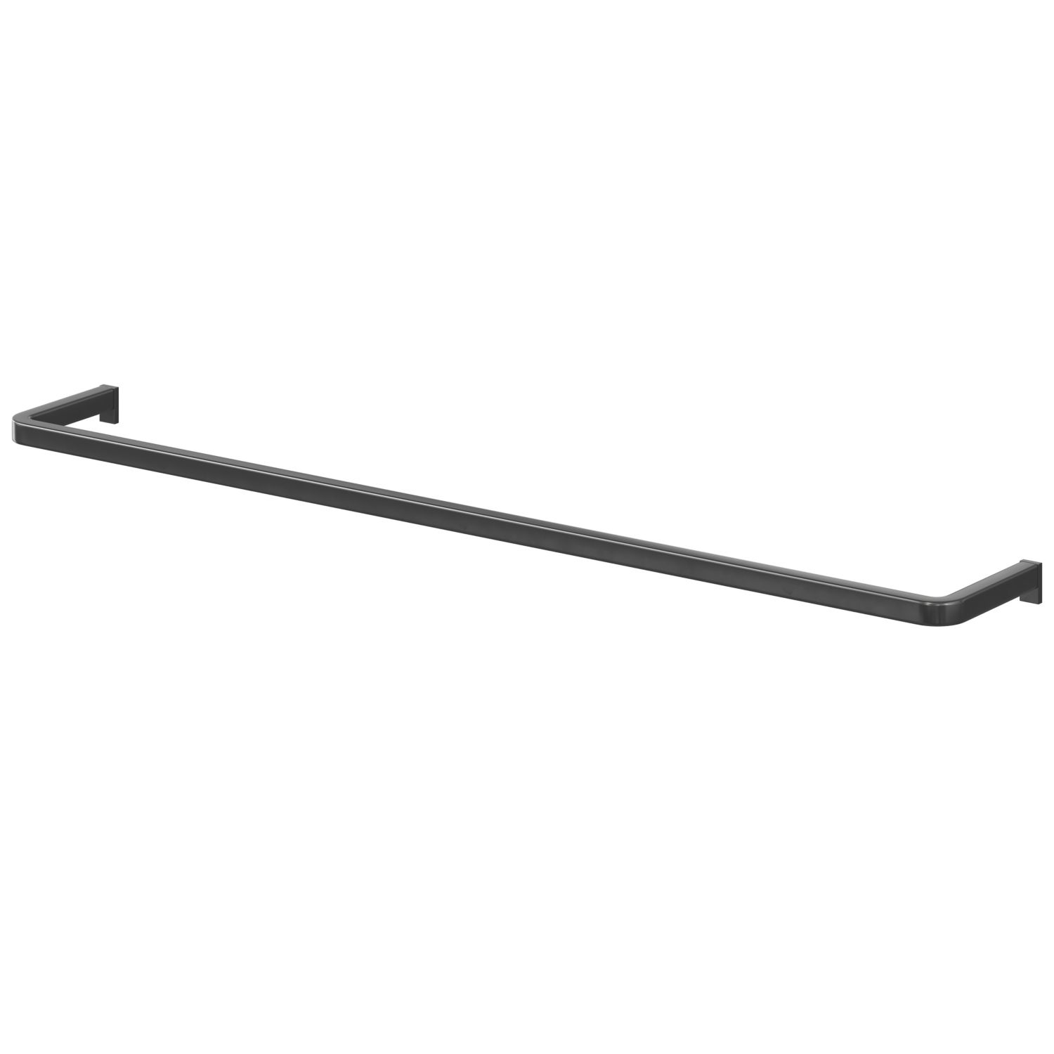 Elland Towel Rail Black 600mm x 80mm x 80mm (881PE)