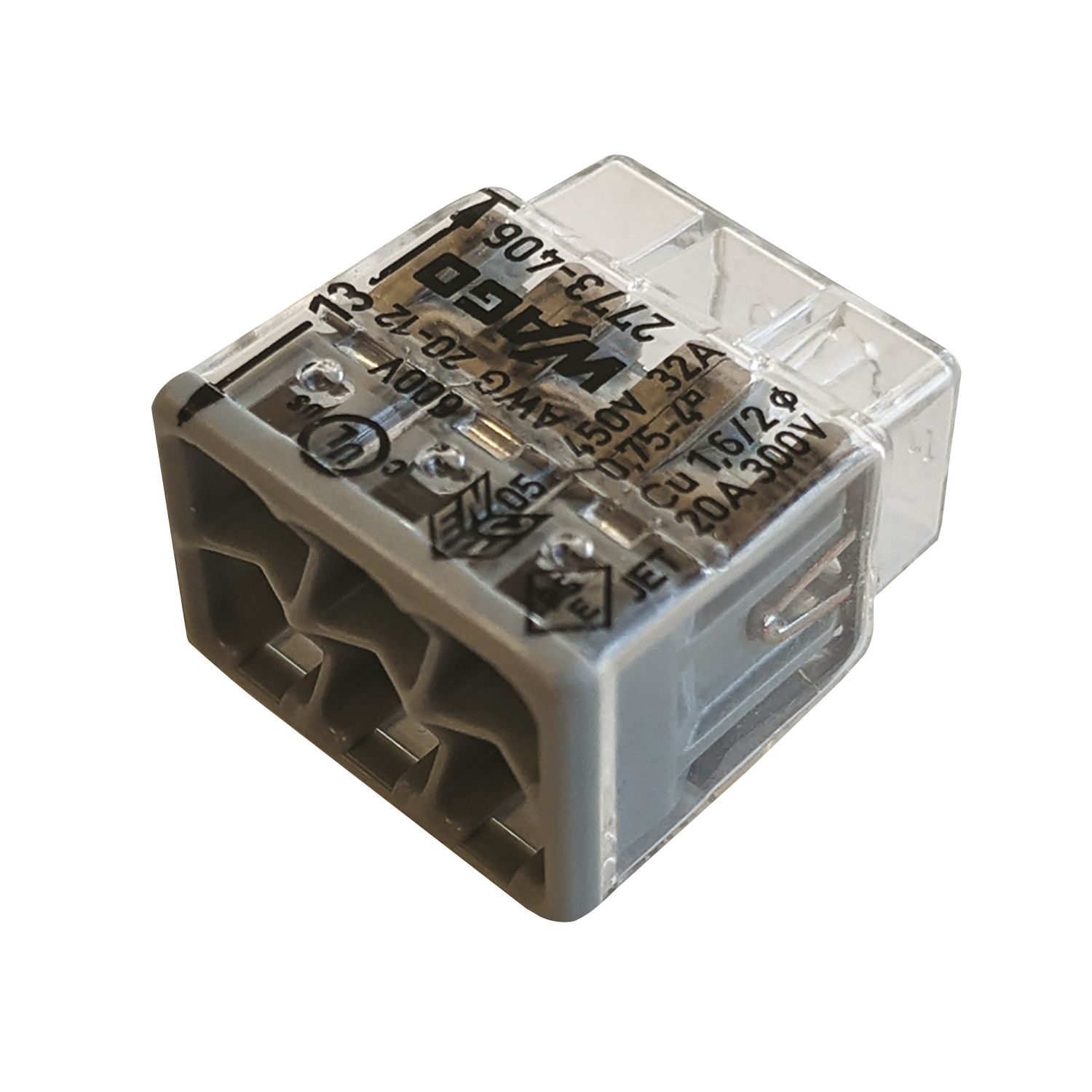 Wago 2773-406 32A 6-Way Push-Wire Connectors 50 Pack (881PF)