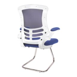 Nautilus Designs Luna Medium Back Cantilever/Visitor Chair Blue
