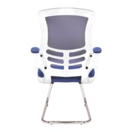 Nautilus Designs Luna Medium Back Cantilever/Visitor Chair Blue