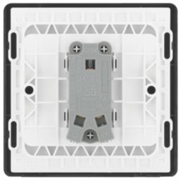 British General Evolve 20A 16AX 1-Gang 2-Way Wide Rocker Light Switch  Blue with Black Inserts