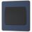 British General Evolve 20A 16AX 1-Gang 2-Way Wide Rocker Light Switch  Blue with Black Inserts
