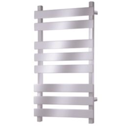 Towelrads 800mm x 500mm 853BTU Chrome Flat Designer Towel Radiator