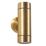 Zink Brac Outdoor Up and Down Wall Light Fitting Brass