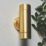 Zink Brac Outdoor Up and Down Wall Light Fitting Brass