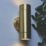 Zink Brac Outdoor Up and Down Wall Light Fitting Brass