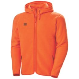 Helly Hansen Heritage Pile Hoodie Fleece Orange Small 36-38" Chest