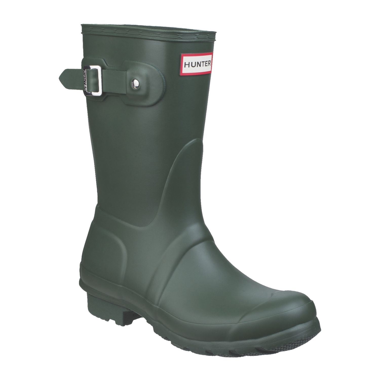Hunter Original Short Size 7 Womens Green Non Safety Wellies (881XW)