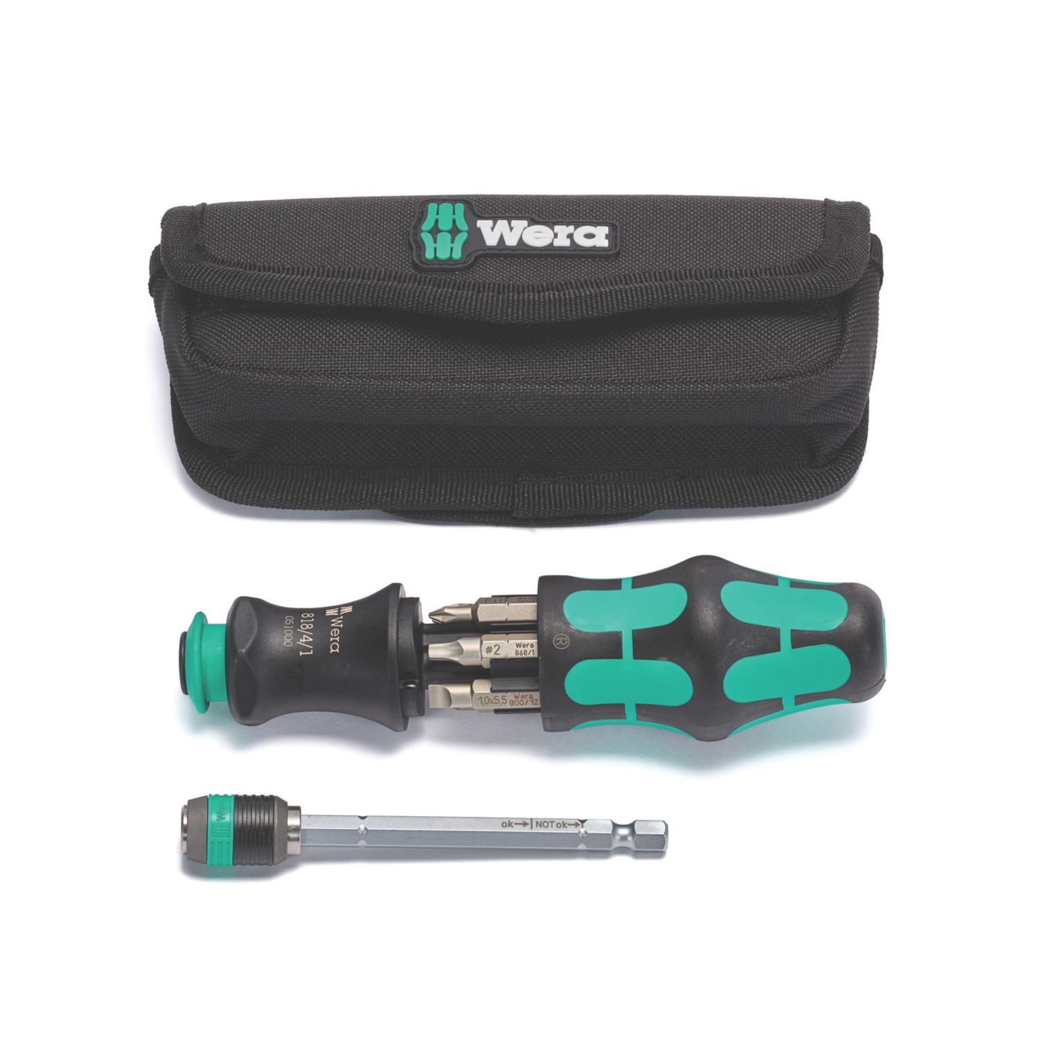 Wera Kraftform Kompakt 26 Interchangeable Screwdriver Set 7 Pieces (881XX)